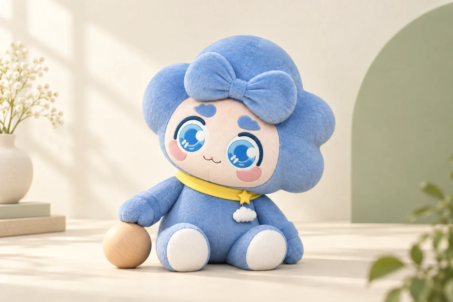 云宝在暖光桌面与木球互动